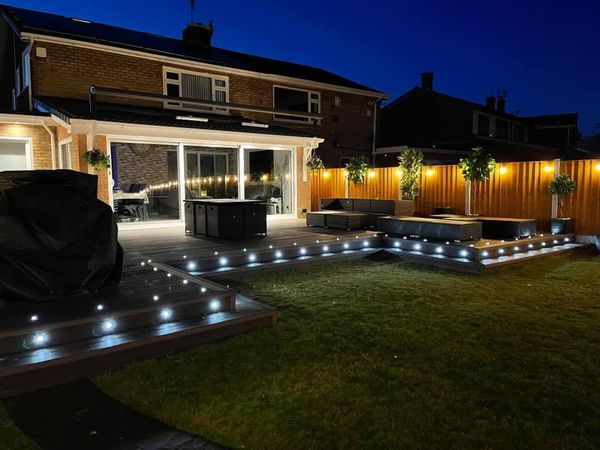 Outdoor lighting installation Kirkby